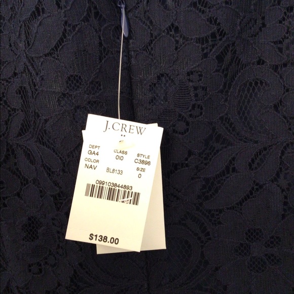 Jcrew Navy Lace Dress size 0 - Picture 4 of 4